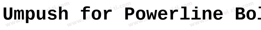 Umpush for Powerline BoldForPowerli字体转换